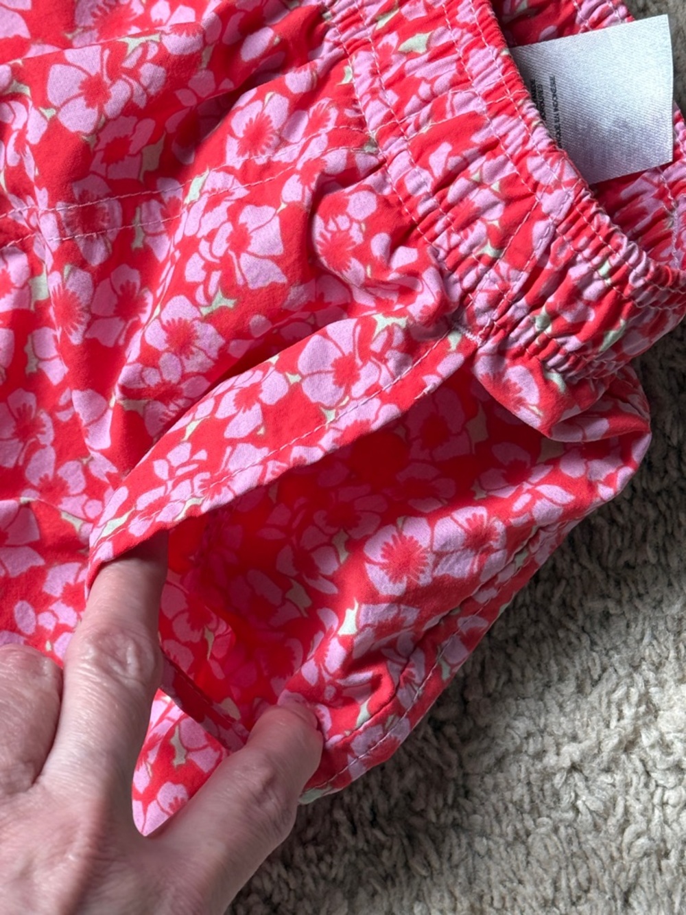 Columbia Pink Floral Drawstring Women’s Shorts size L - Picture 4 of 12